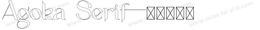Agoka Serif字体转换